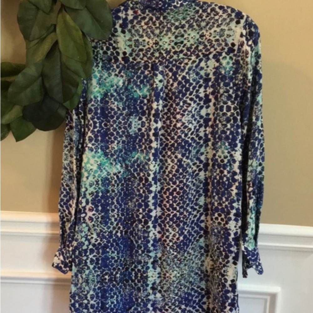 Beachlunchlounge Lightweight Button Down Tunic Dr… - image 2